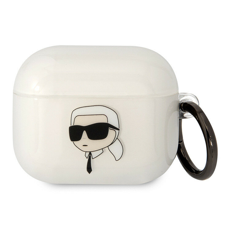 Karl Lagerfeld чехол для Airpods 3 (2021), TPU with ring NFT Karl прозрачный