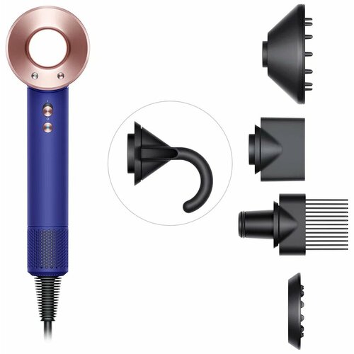 Фен Dyson Supersonic HD07 UK Vinca Blue and Rose 460563-01 5365200₽