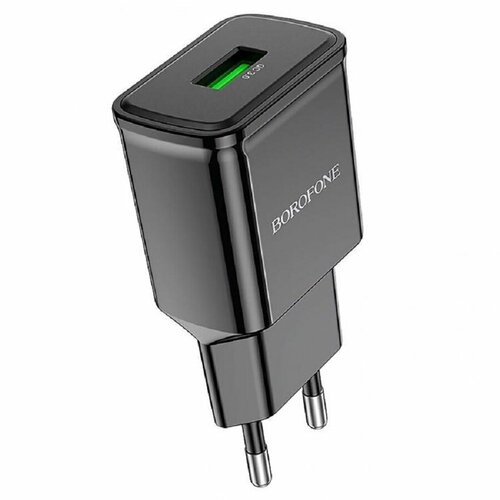 Сетевое зарядное устройство Borofone BA59A 3А 18W черное cc2531 usb ключ zigbee pack sniffer анализатор протоколов 802 15 4 для чипов cc2650 cc2630 cc2538 с антенной