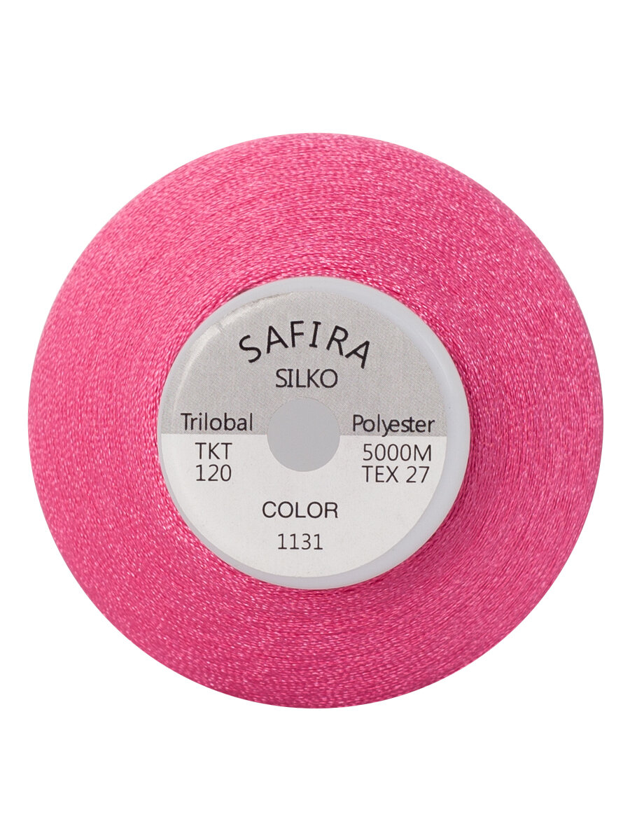 Нитки швейные для вышивания SAFIRA 120D/2, 5000м — фото 1