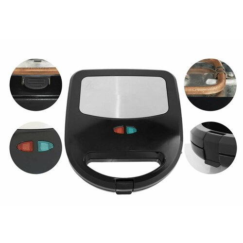 Мультипекарь 5 в 1 электрический со сменными панелями мощностью 1200Вт 560000₽