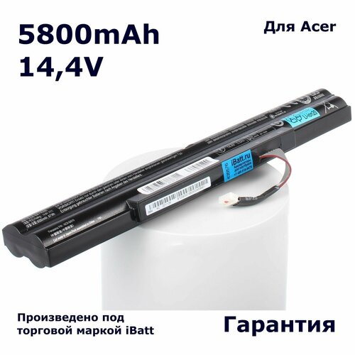 Аккумулятор iBatt 5800mAh, для AS11B5E iB-A637