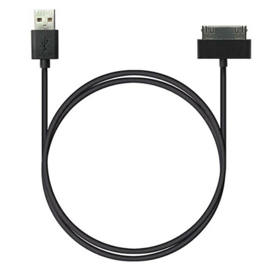 Кабель USB Robiton P4-iphone4/1m/Charge&Sync 1м, черный