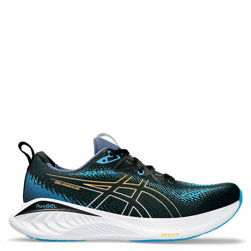 Кроссовки ASICS, размер 10, синий, черный кроссовки asics gel cumulus 23 mk полнота d размер 8 us 39 5 eur синий