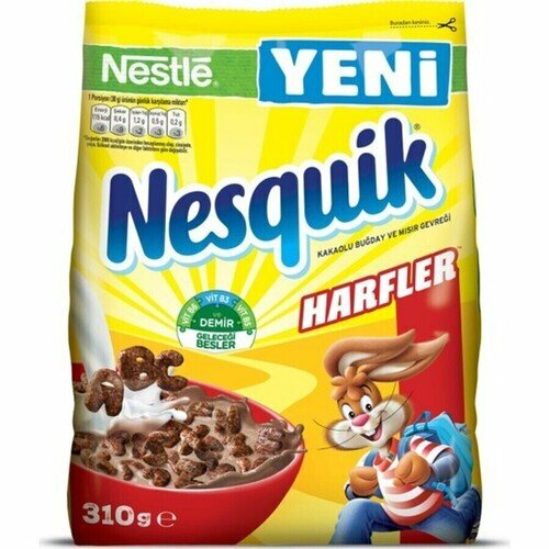 Готовый завтрак Nesquik Алфавит, 310гр