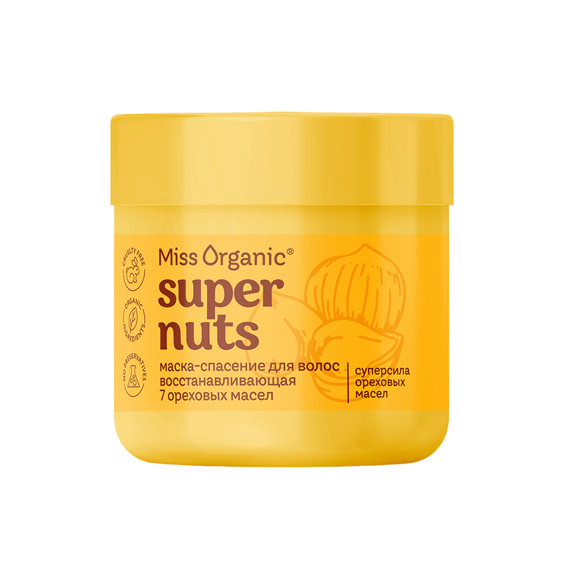 Маска-спасение для волос Miss Organic Super Nuts 140 мл