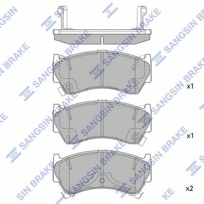 SP1122 колодки дисковые передние Nissan Almera 1 4 1 6i 2 0D 95 00