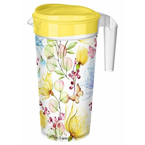 Кувшин для воды и сока с декором цветы 15 литра 420₽