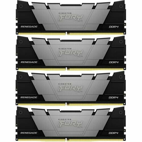 Память оперативная 32GB Kingston FURY Renegade Black KF432C16RB2K4 2666MHz DDR4 CL13 DIMM Kit of 4 1323200₽
