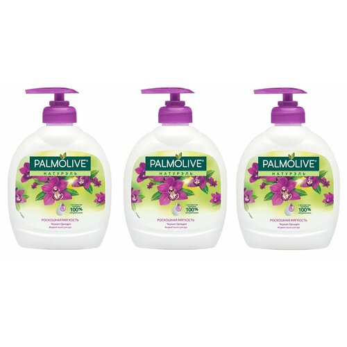 palmolive натурэль жидкое мыло роскошная мягкость черная орхидея 300 мл 6 упаковок Palmolive Мыло жидкое Натурэль Роскошная мягкость, Черная орхидея, 300 мл, 3 шт