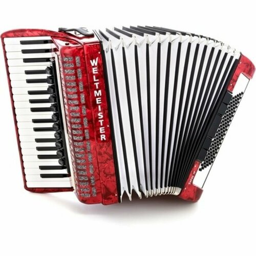 Weltmeister Saphir 41/120/IV/11/5 4/4 RD - Аккордеон 41 клавиша, 120 басов, 4-х голосный, цвет - красный