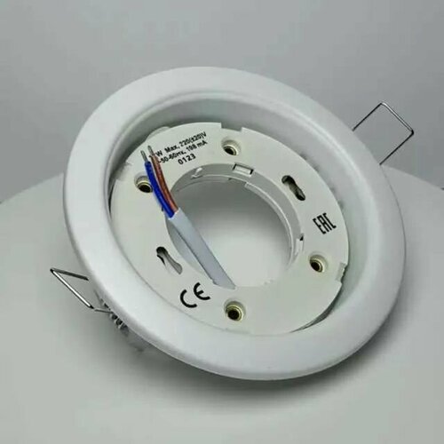 Точечные светильники EKS OPTIMA GX53 белые матовые - 10 штук потолочные встраиваемые светодиодные споты для натяжных потолков 1396₽