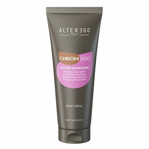 ALTEREGO ITALY Шампунь для нейтрализации желтых оттенков Chrom Ego Silver Maintain Shampoo 50 мл 2190₽