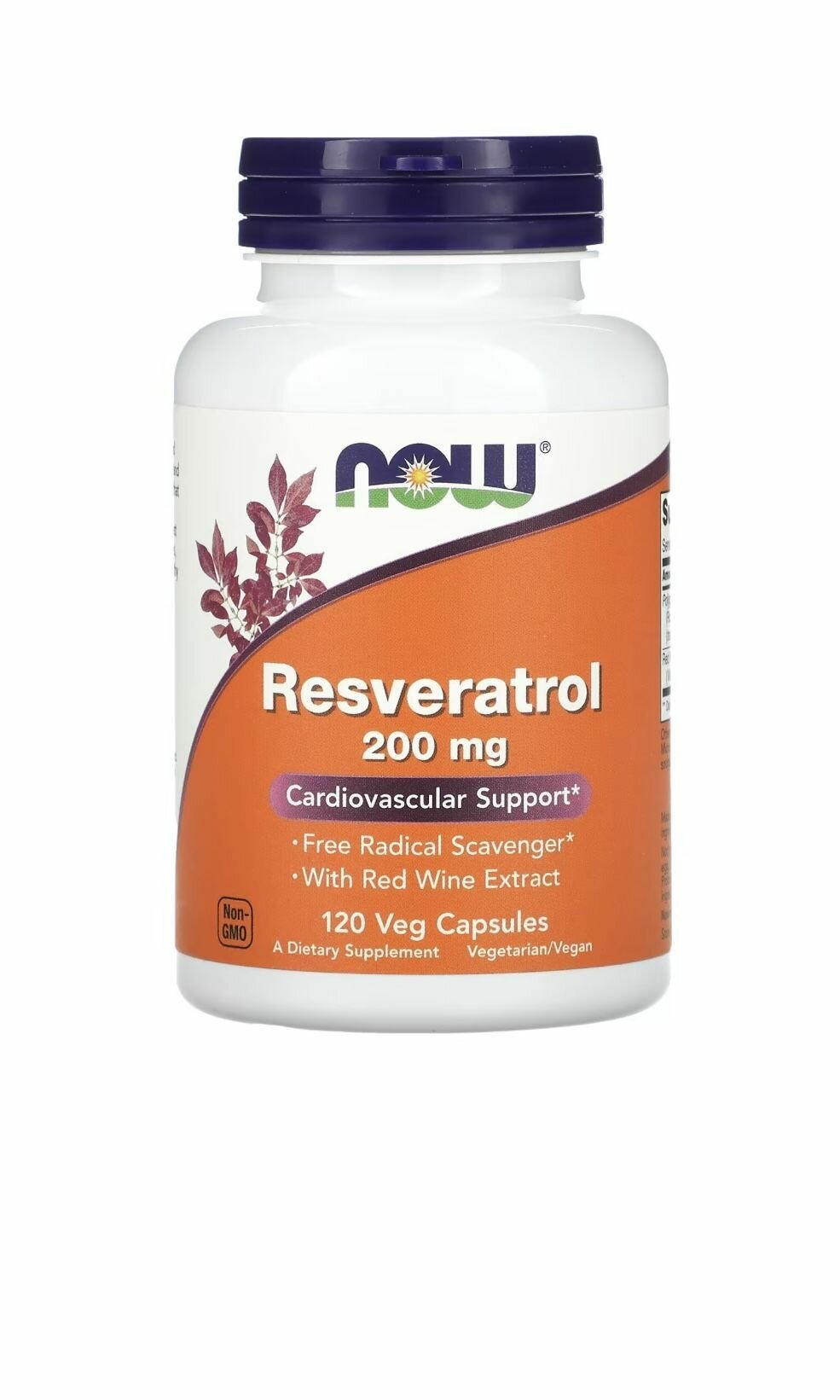 Ресвератрол NOW Resveratrol 200 mg 120 капсул