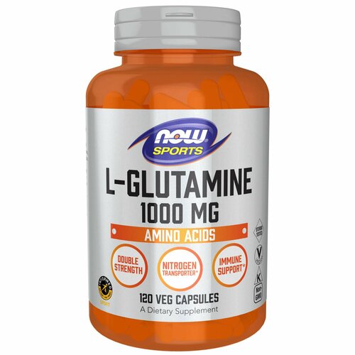 NOW L-Glutamine 1000 mg, Л-Глутамин, 120 капсул