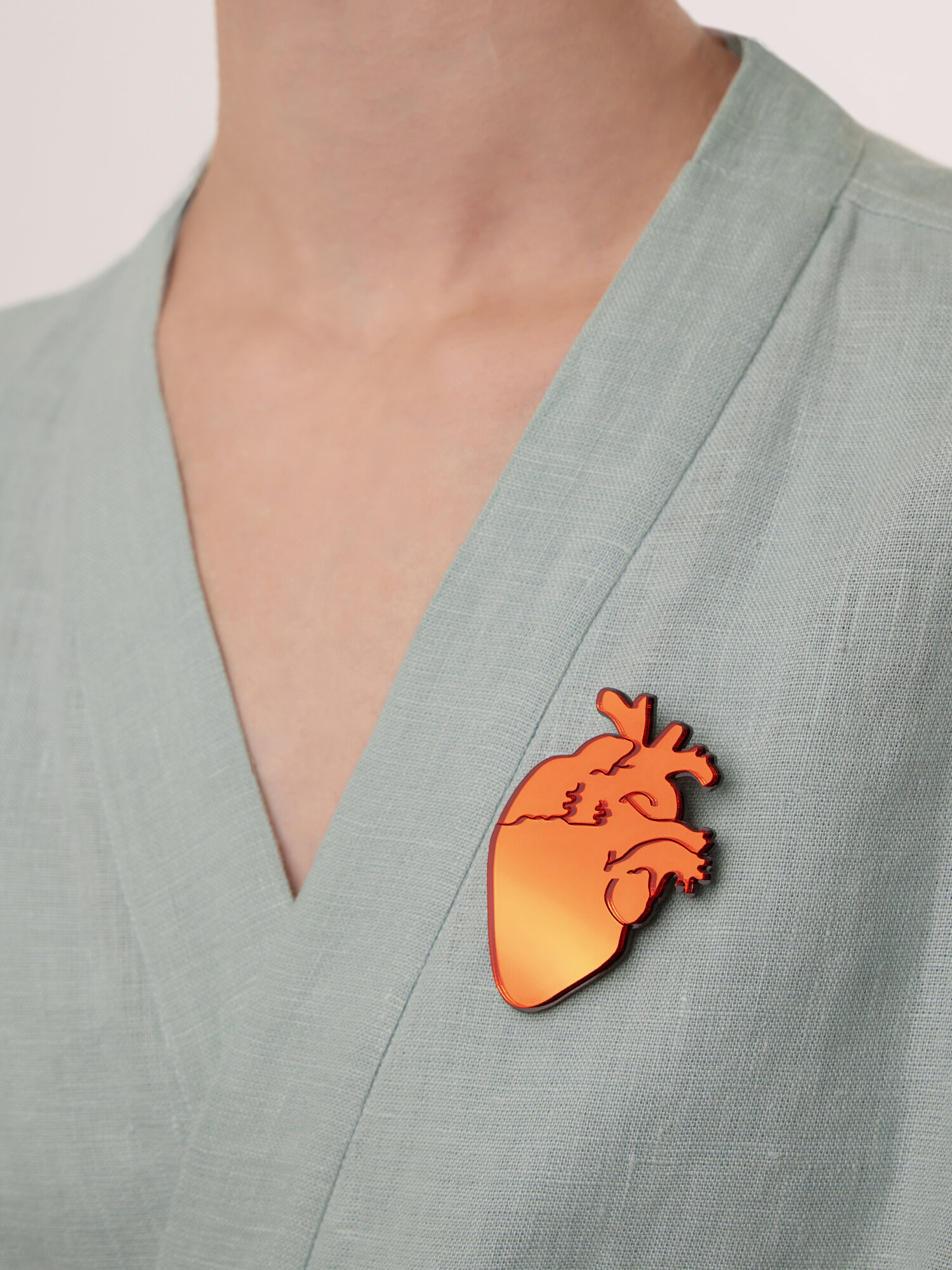 Брошь MONOLAMA, красный — фото 1