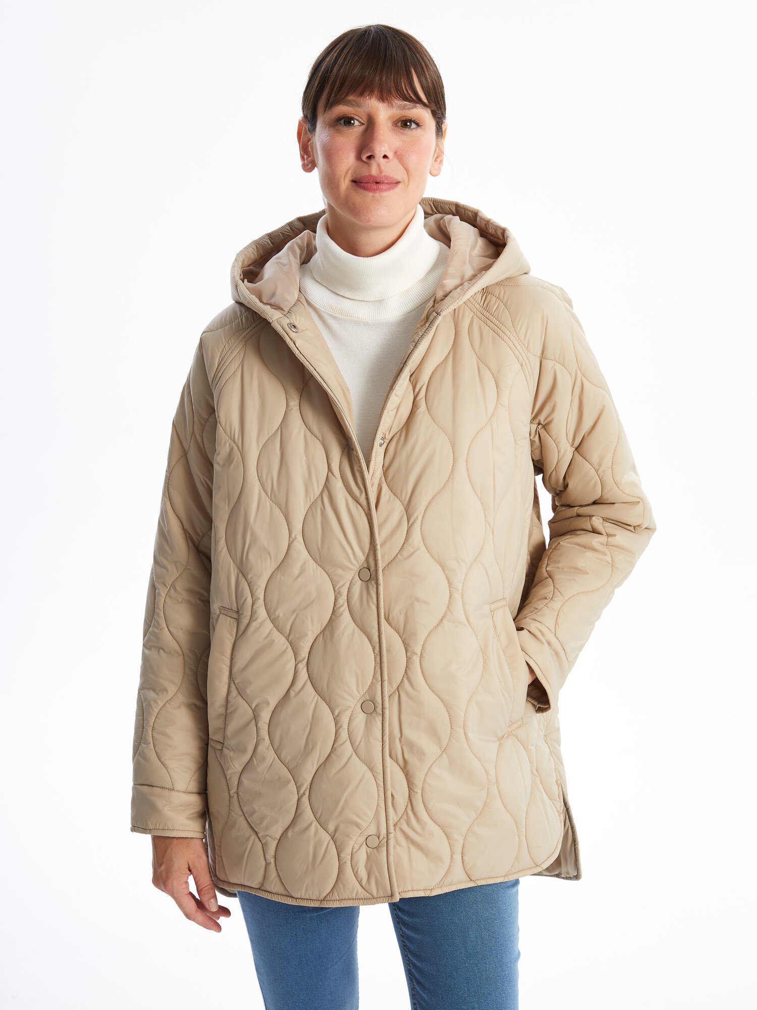 Пуховик LC Waikiki размер 40 beige