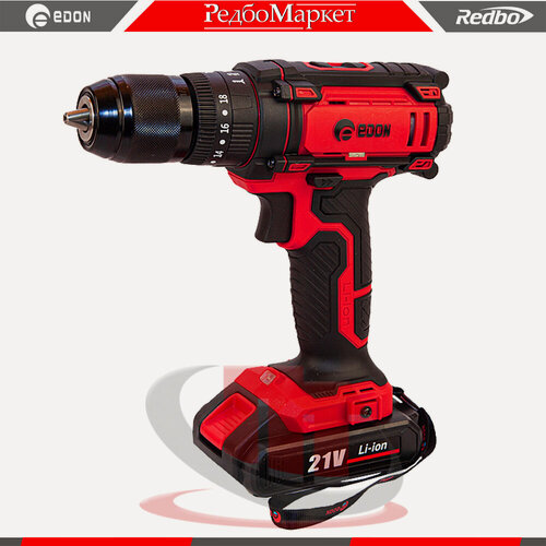 Изображение товара Дрель-шуруповерт аккумуляторная ударная Edon AD-21AP