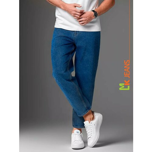 фото Джинсы карго mkjeans бананы, размер 40, blue