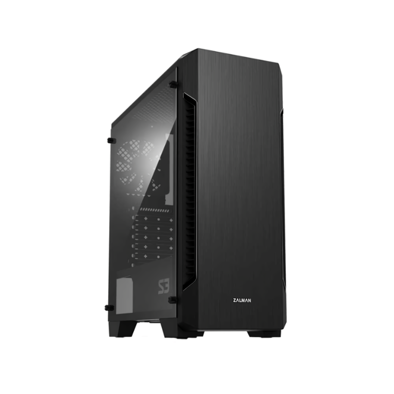 Корпус для компьютера Zalman S3 Black (ATX, без БП, 1xUSB3.0, 2xUSB2.0, с окном)