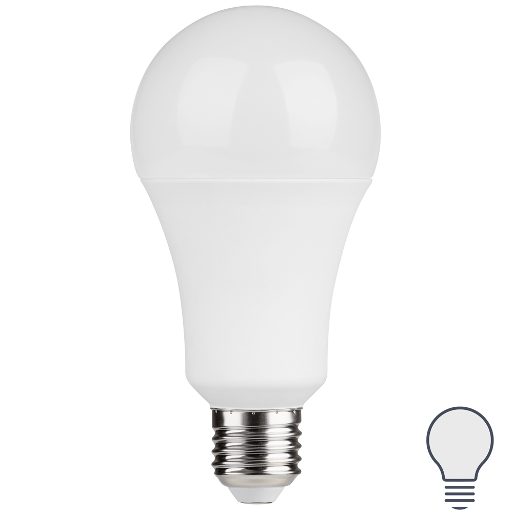 Лампа светодиодная E27 220-240 В 10 Вт груша матовая 1000 лм нейтральный белый свет