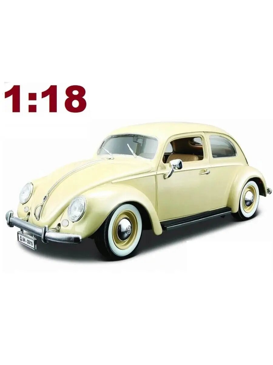 Машинка коллекционная 18-12029 1:18 VOLKSWAGEN KAFERT-BEETLE