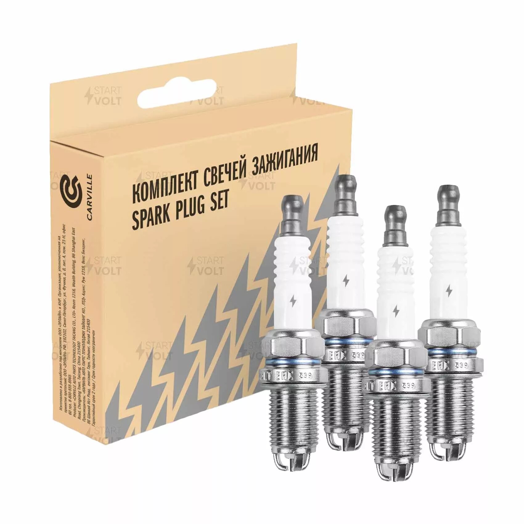 Свеча зажигания VAG Octavia A5 (04-)/Golf V (03-) 1.4i/1.6i (кмпл. 4шт) (STARTVOLT)