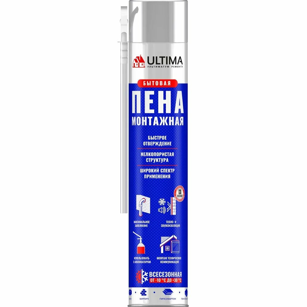Монтажная всесезонная бытовая пена Ultima 700 ml UDFUF00003
