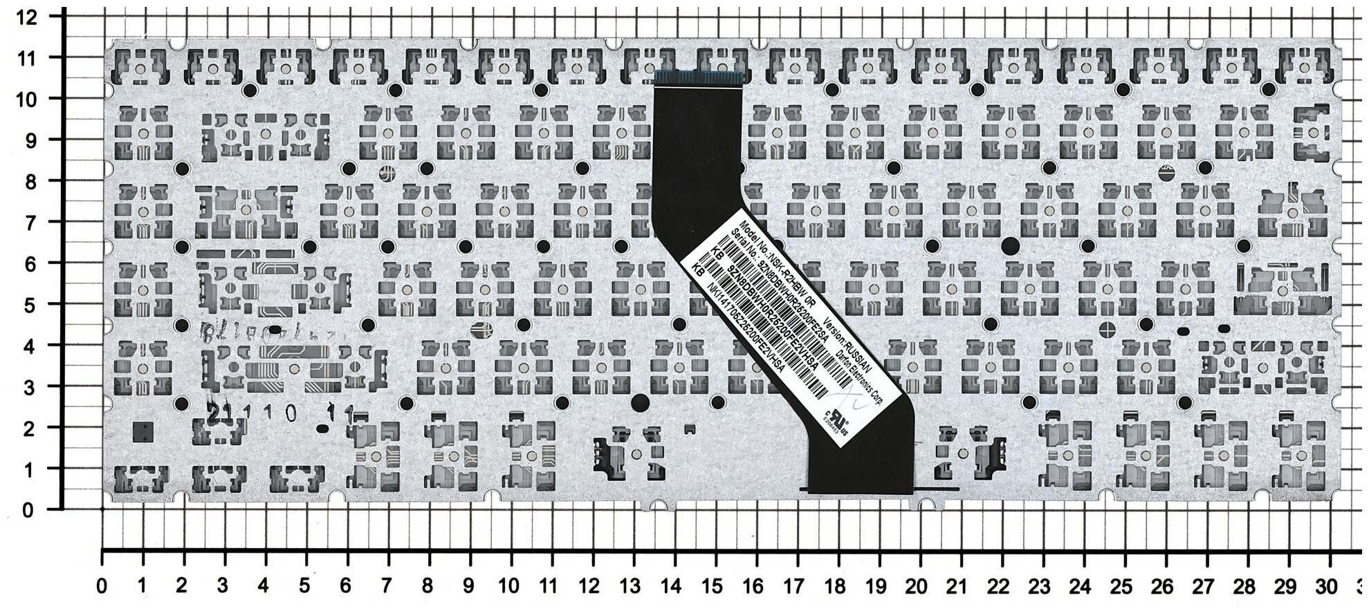 Клавиатура для ноутбука Acer Aspire M5-481G черная без рамки с подсветкой