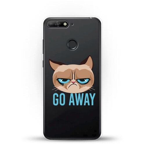 фото Силиконовый чехол grumpy cat на honor 7a pro andy & paul