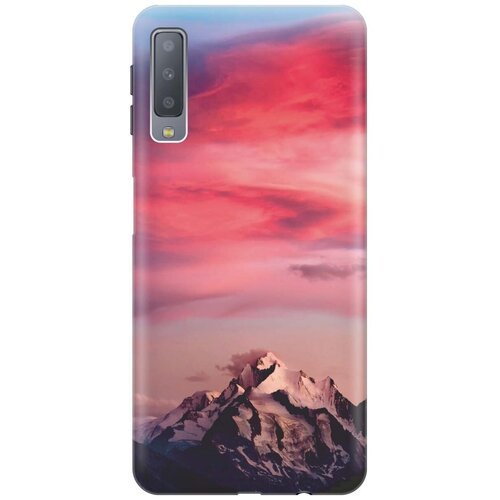 фото Gosso ультратонкий силиконовый чехол-накладка для samsung galaxy a7 (2018) с принтом "горы и небо"