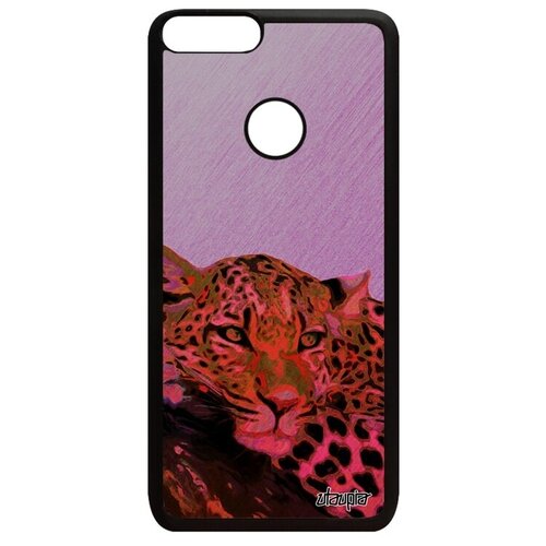 фото Защитный чехол на // huawei p smart 2018 // "леопард" ягуар стиль, utaupia, розовый