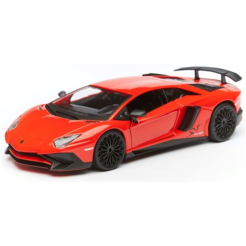 Легковой автомобиль Bburago Lamborghini Aventador LP750-4 SV (18-21079) 1:24, 20 см, красный легковой автомобиль bburago lamborghini gallardo 18 22051 1 24