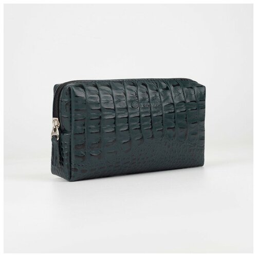 фото Косметичка на молнии, цвет зеленый./в упаковке шт: 1 textura