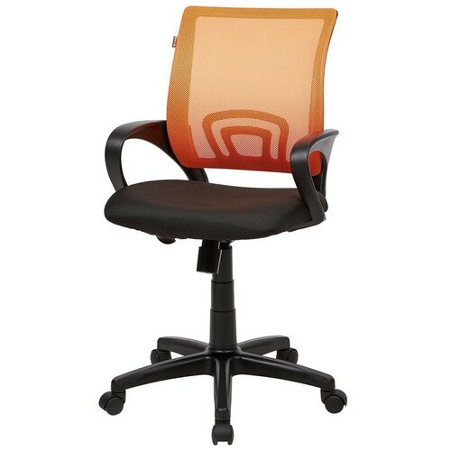 Easy Chair Кресло VT_EChair-304 TC Net ткань черн/сетка оранж, пластик