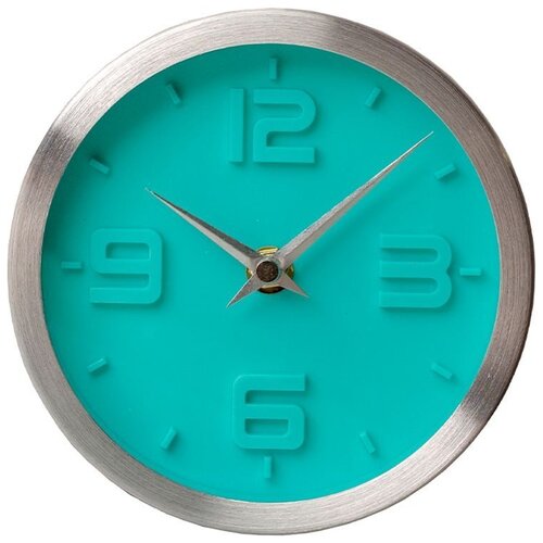 Часы настенные кварцевые 3Д мятные, 15*4.3 см, Magic Home, голубой