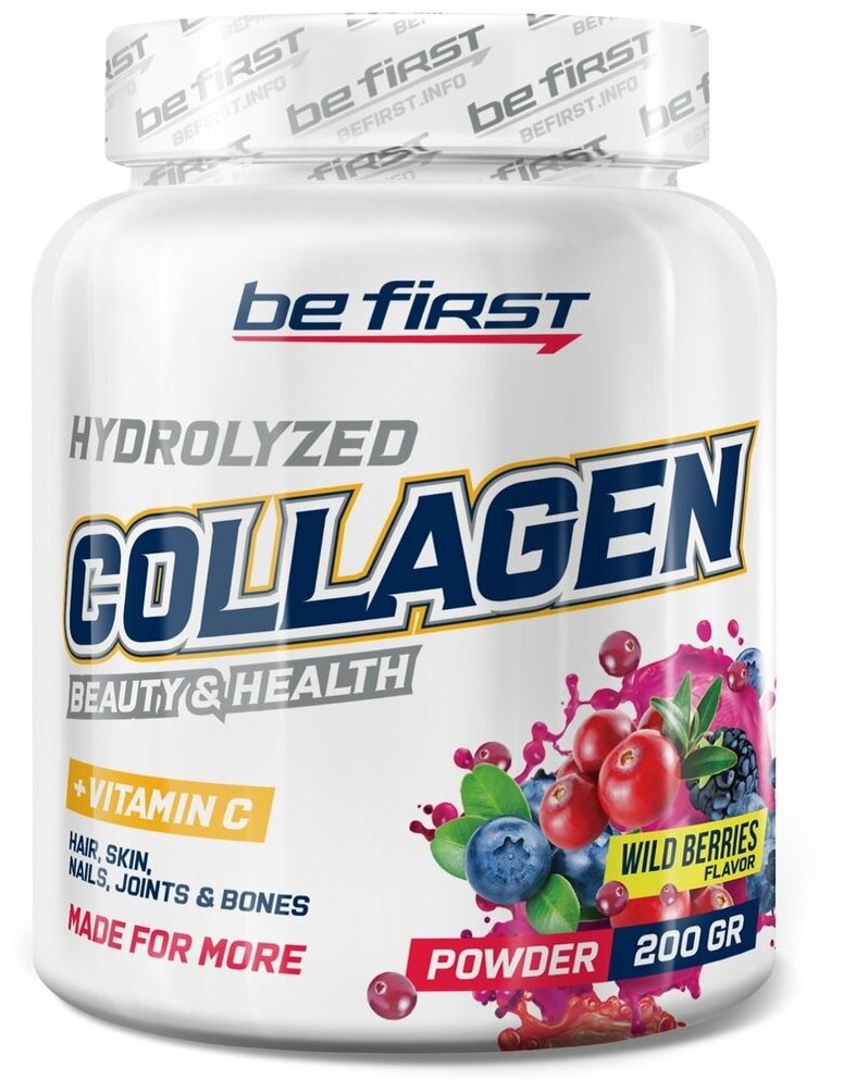 Be First Collagen + Vitamin C Powder 200 гр (Be First) Лесные ягоды