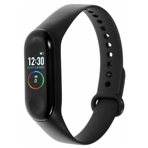 Фитнес-браслет LuazON LF-05 096 цветной дисплей пульсометр оповещения шагомер черный 230100₽