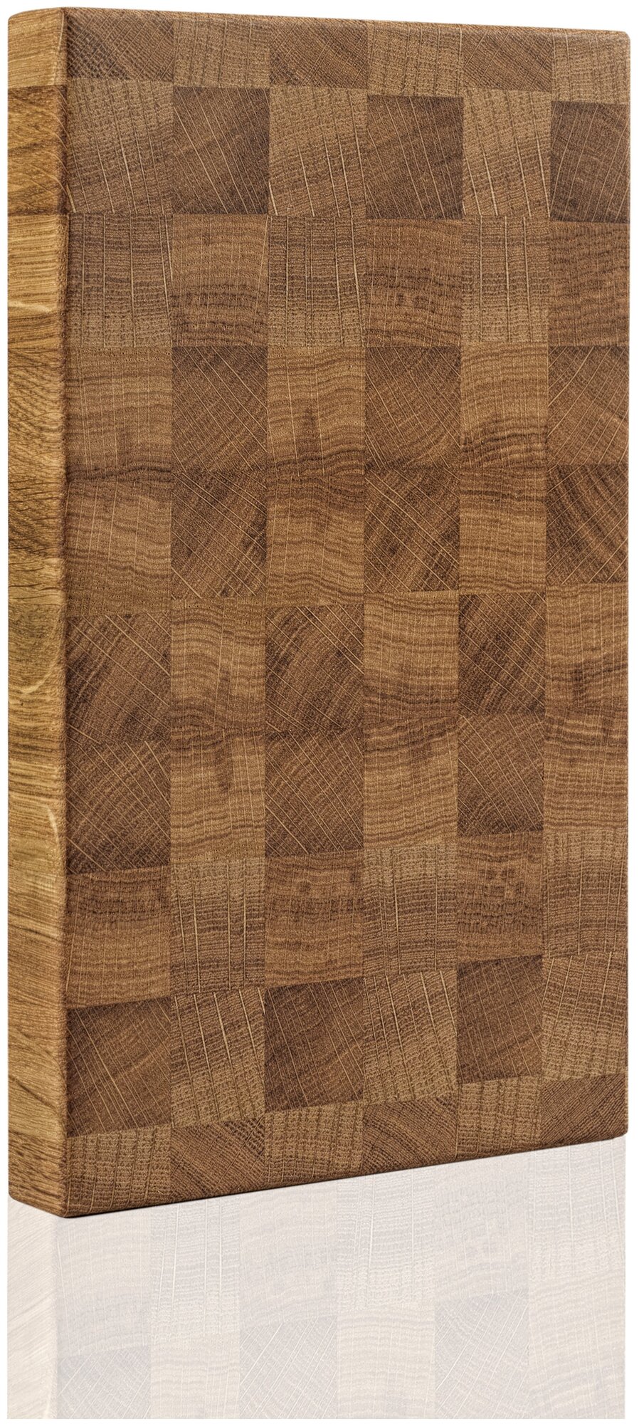 Кухонная торцевая разделочная доска из массива дуба SBwooD 25*15*2,5 — фото 1