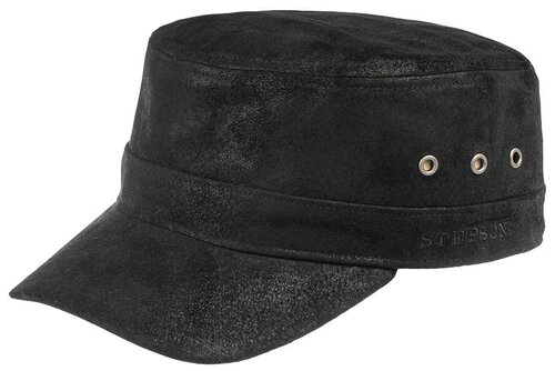 Кепка STETSON арт. 7497105 ARMY CAP PIGSKIN (черный), размер ONE