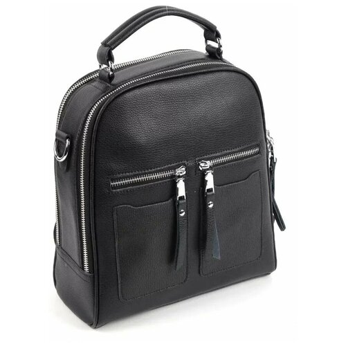 фото Женский кожаный рюкзак aster черный bagstory