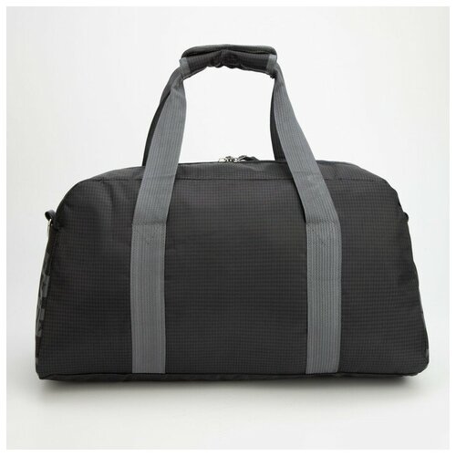 фото Сумка спортивная, отдел на молнии, 3 наружных кармана, длинный ремень, цвет серый нет бренда