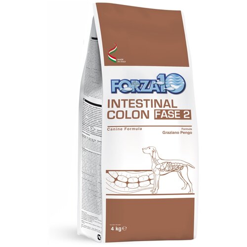 Forza10 Intestinal Colitis fase II корм для собак, профилактика рецедивов колитов, с рыбой 4 кг forza10 forza10 intestinal colitis fase полнорационный диетический корм для взрослых собак с рыбой 4 кг