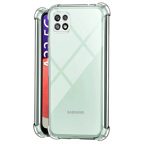 Противоударный силиконовый чехол прозрачный для Samsung galaxy A22 / M22 / M32 ( A225 / M225 ) 4G 2021 с доп. защитой камеры и усиленными углами