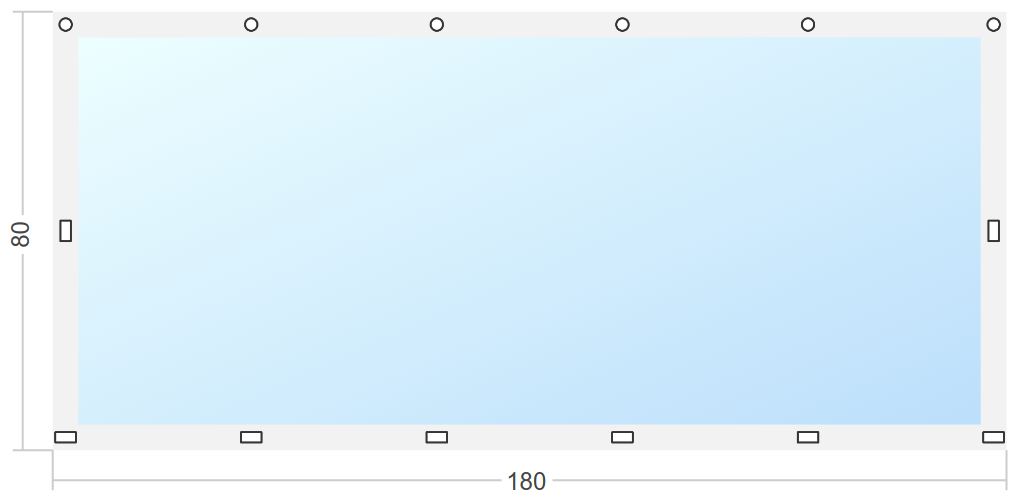 Мягкое окно Софтокна 180х80 см съемное, Скоба-ремешок, Прозрачная пленка 0,7мм, Белая окантовка, Комплект для установки - фотография № 3