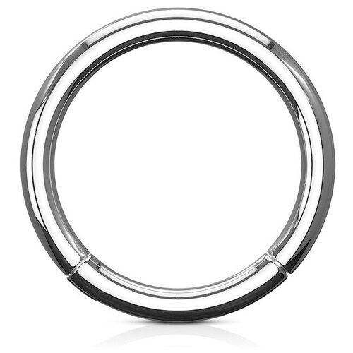 Кольцо пирсинг из медицинской стали, сегментное. Диаметр 12 мм, толщина 1 мм