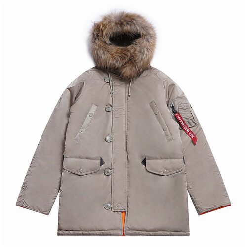 Мужская куртка парка Alpha Industries Slim Fit N-3B Parka Dark Khaki / Orange / S