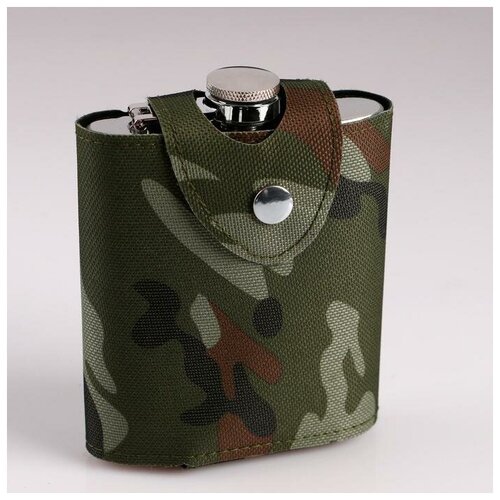 Фляжка 210 мл в чехле хаки (1шт.)