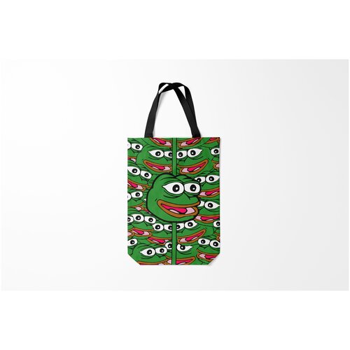 фото Сумка-шоппер / 31х42 см / мемы / good sad frog burnettie