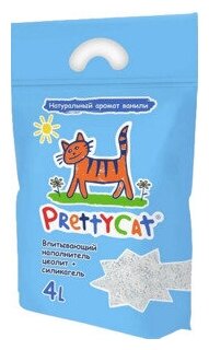 PrettyCat наполнитель глиняный впитывающий с део-кристаллами "Aroma Fruit" 2 кг (4 литра) - фотография № 8